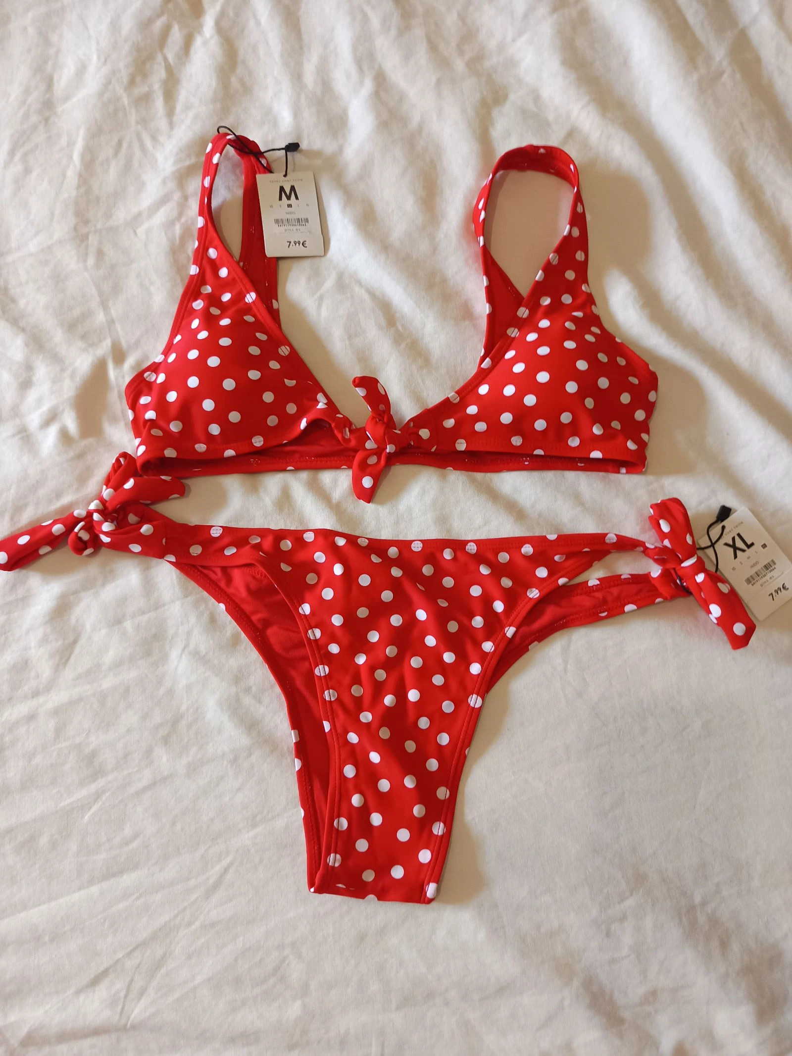 Bikini Rojo Lunares / Polka Dot Nuevo – Estilo Y2K / Pin-Up / Retro